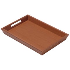 Gae Aulenti Vassoio Wooden Tray with Handles 26x18 for Bottega Ghianda