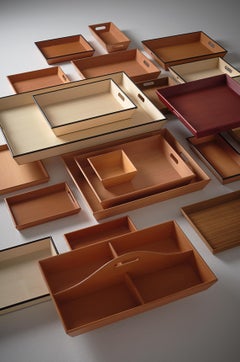 Gae Aulenti Vassoio Wooden Tray without Handles for Bottega Ghianda