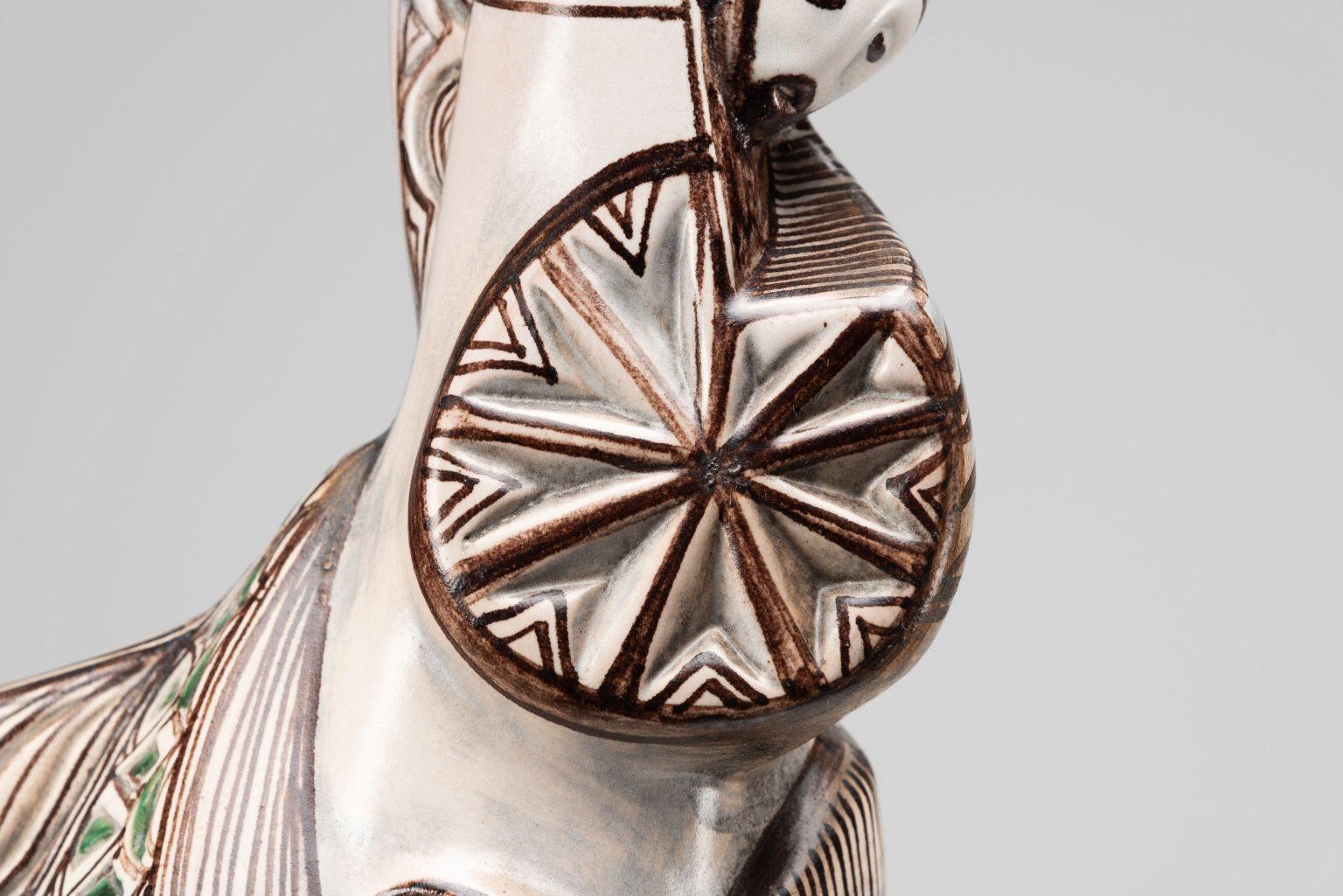 Scultura in ceramica di Vassura Faenza made in Italy 1976 in vendita 4