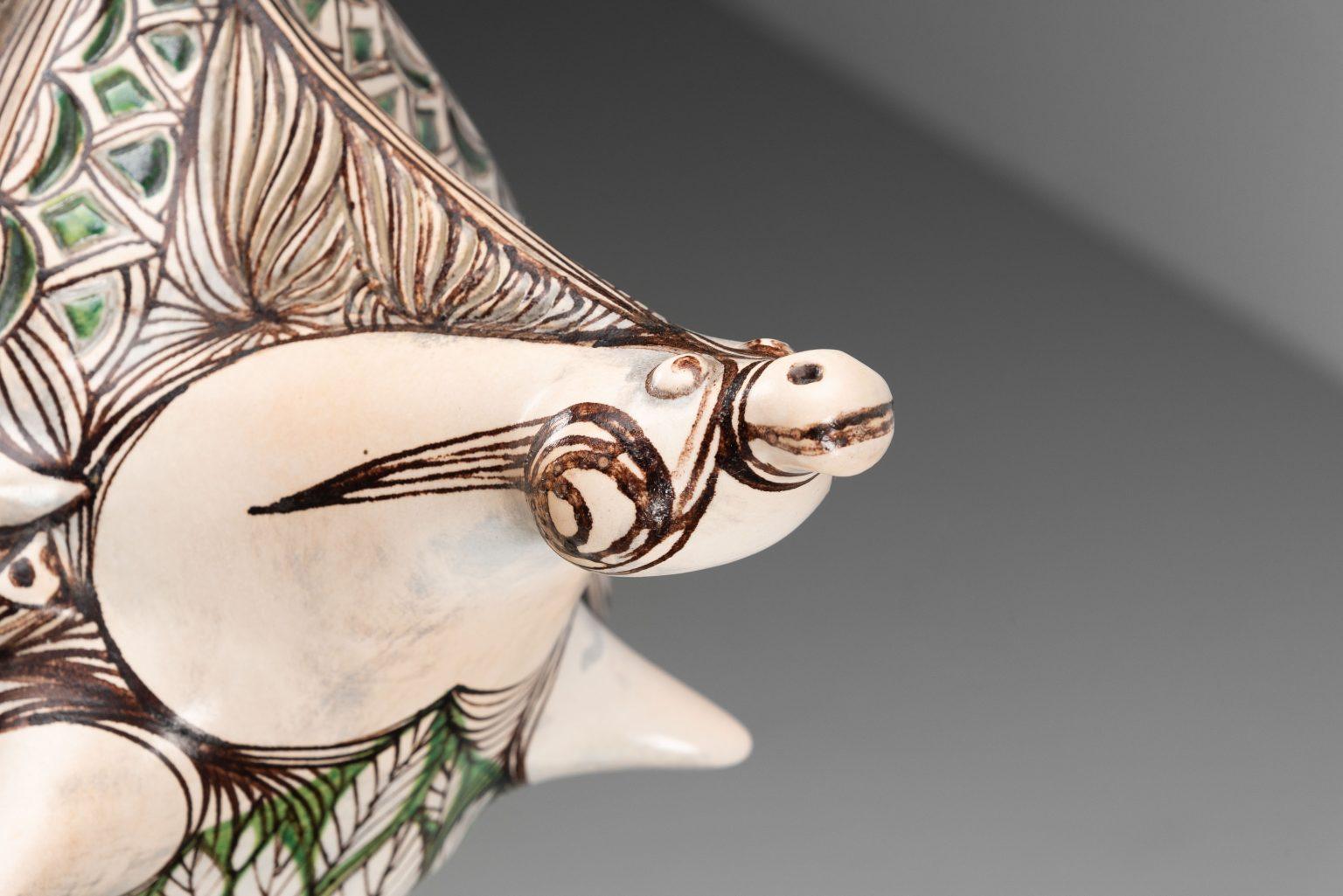 Scultura in ceramica di Vassura Faenza made in Italy 1976 in vendita 6