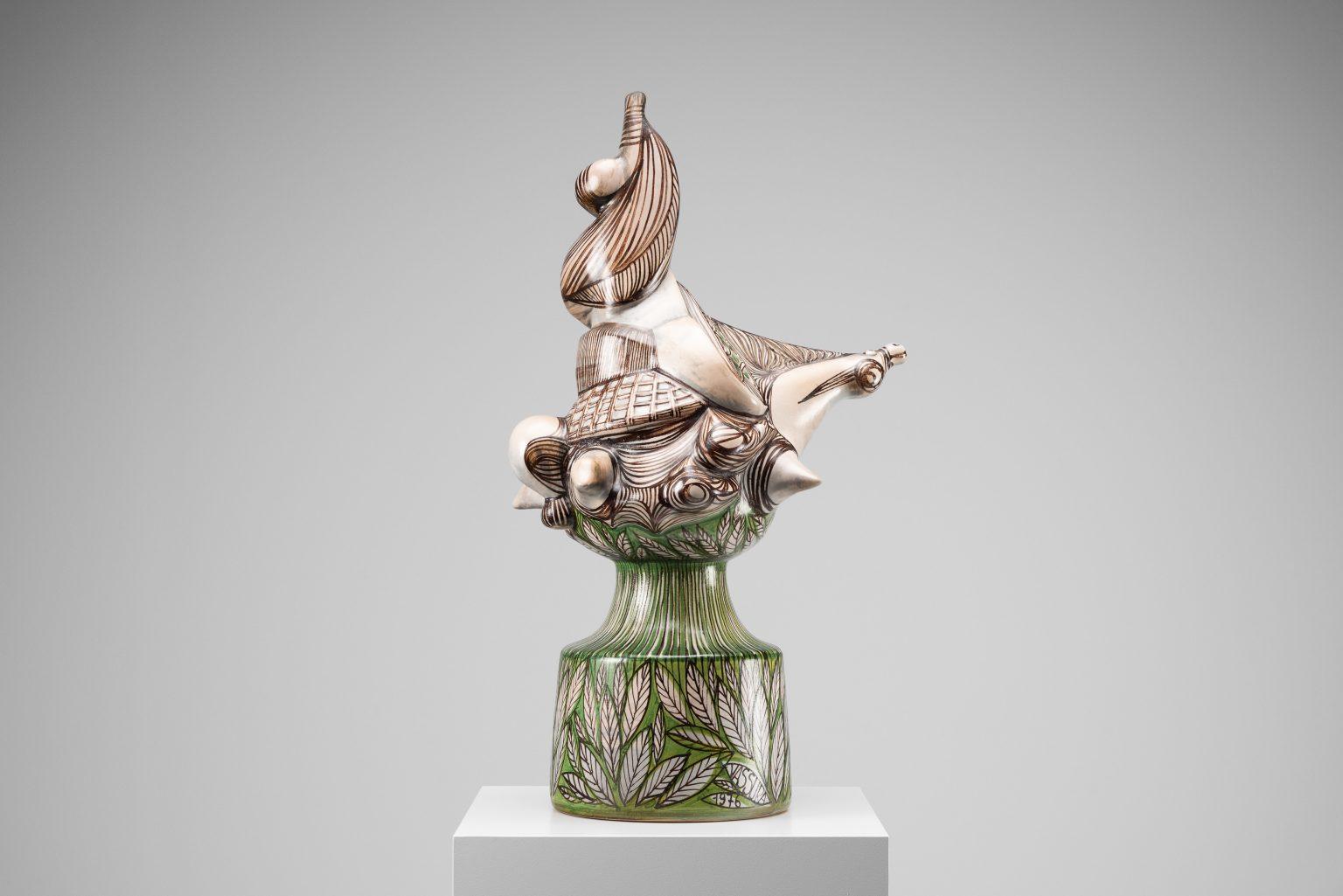 Scultura in ceramica di Vassura Faenza made in Italy 1976 in vendita 7