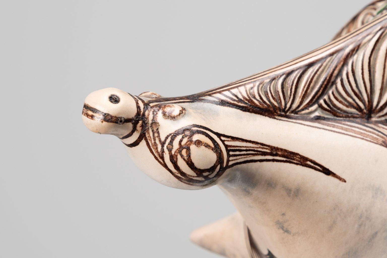 Scultura in ceramica di Vassura Faenza made in Italy 1976 in vendita 10