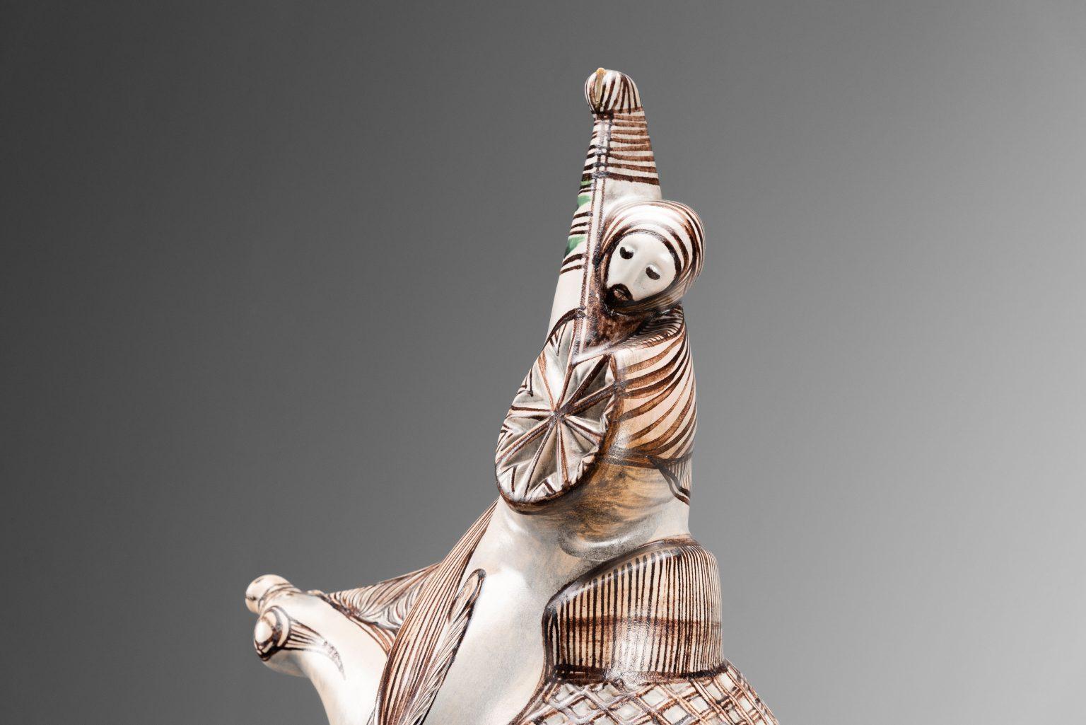 Italiano Scultura in ceramica di Vassura Faenza made in Italy 1976 in vendita