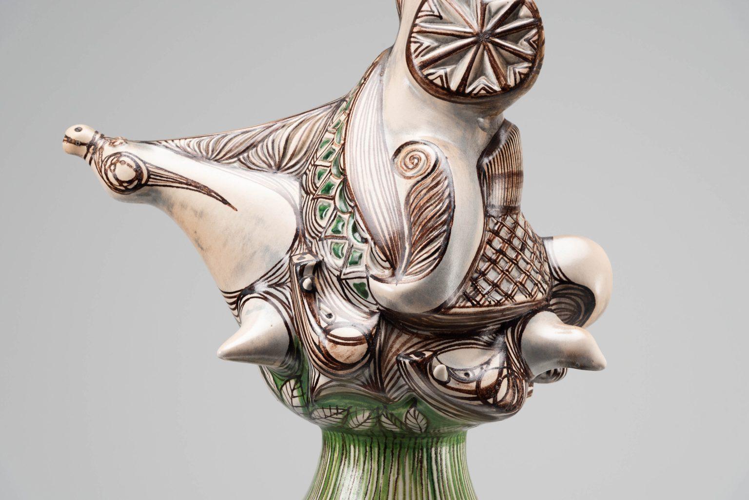 Scultura in ceramica di Vassura Faenza made in Italy 1976 in vendita 1