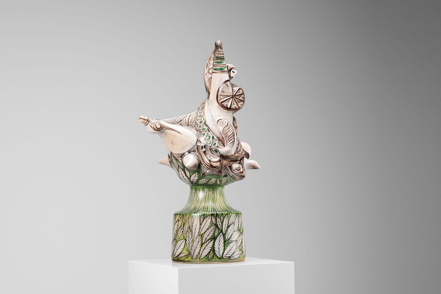 Scultura in ceramica di Vassura Faenza made in Italy 1976 in vendita 2