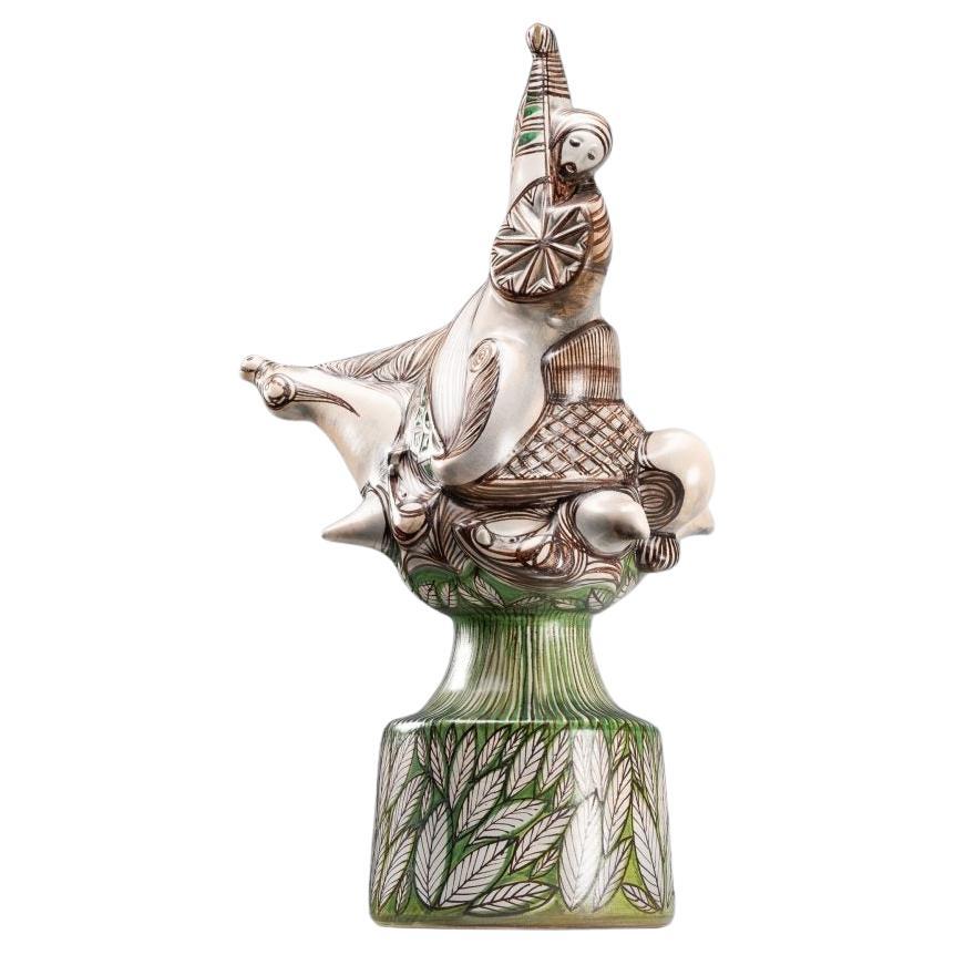 Scultura in ceramica di Vassura Faenza made in Italy 1976