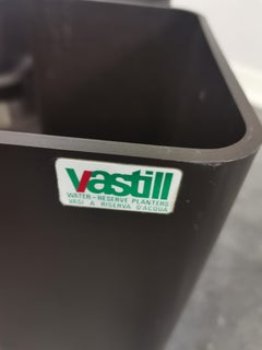 Vastill Dark Brown Plastic Planter by Michael McCann, 1970s