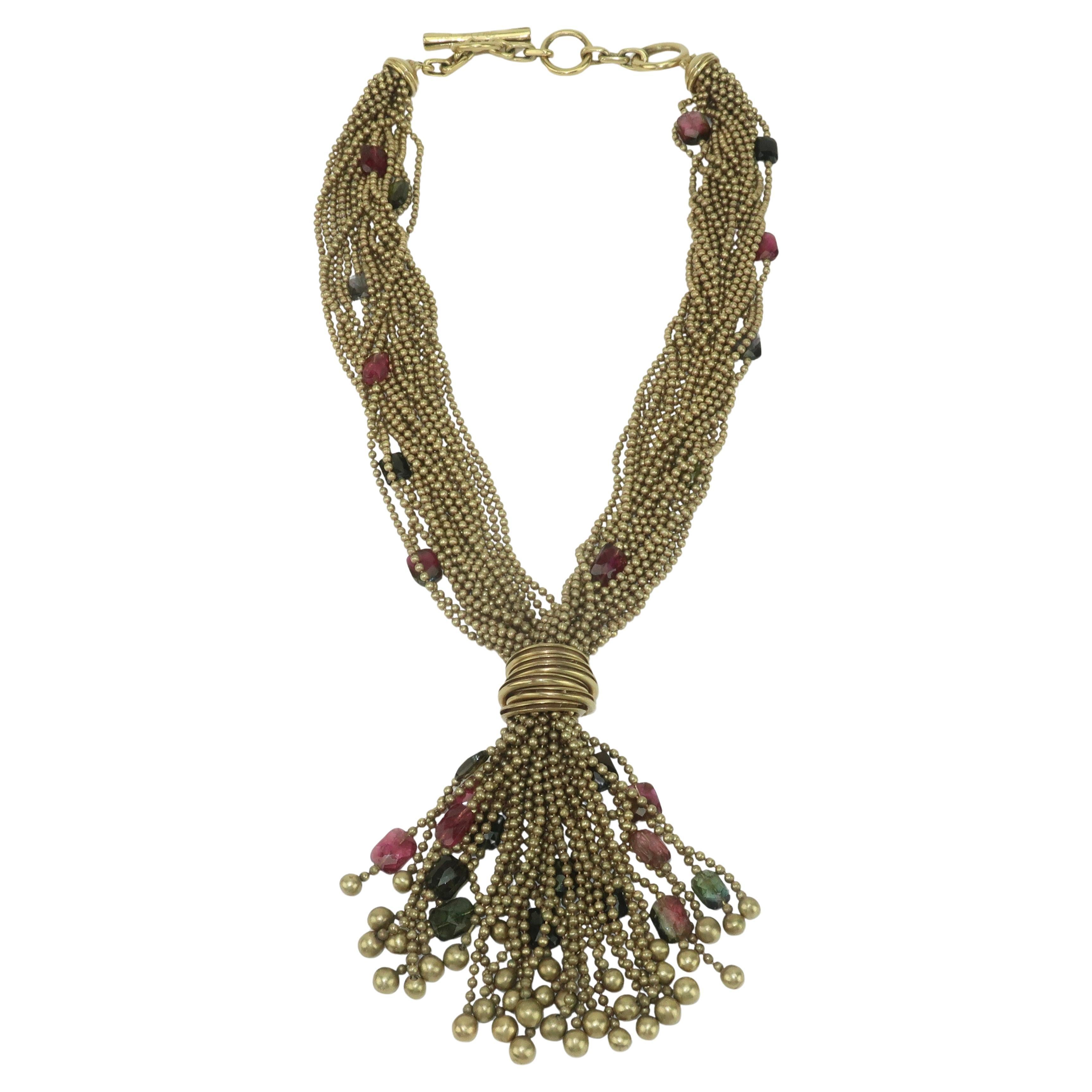 VAUBEL Collar de borlas con cuentas de varios hilos, 2005 en venta