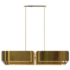Vaughan Chandelier in Gold and Brass