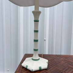 Vaughan Designs Hollywood Regency Faux Bamboo Table Lamps, a Pair