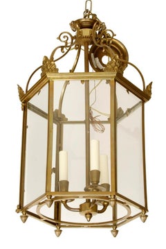 Vaughan English Brass Hexagonal Lantern