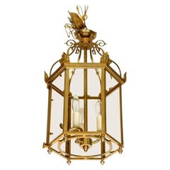Vaughan English Brass Hexagonal Lantern