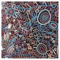 'Vaughan Springs Dreaming Pikilyi' Aboriginal Painting by Faye Nangala Hudson