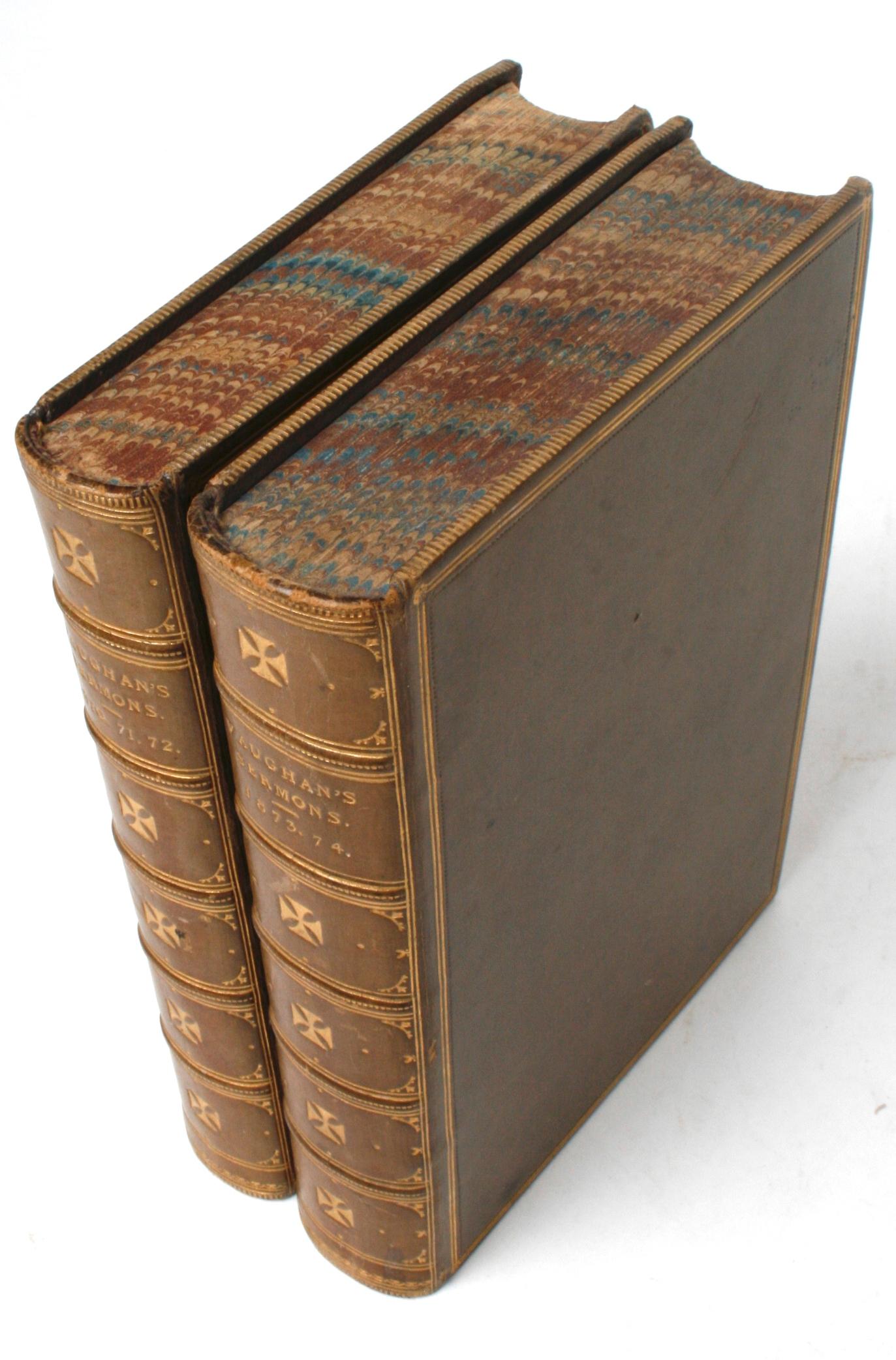 Vaughan's Sermons, 1870-1874 in Two Volumes  In Good Condition In valatie, NY