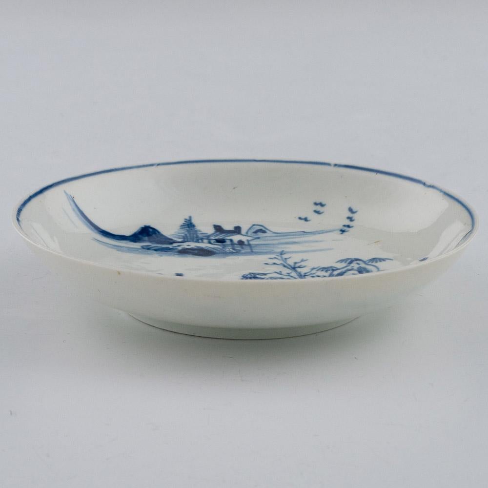 Vauxhall Porcelain Tea Bowl and Saucer 1755-60 In Good Condition In Tunbridge Wells, GB