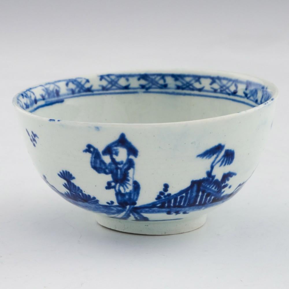 18th Century and Earlier Vauxhall Porcelain Tea Bowl and Saucer, c1755-60 For Sale