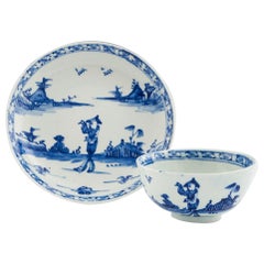 Vauxhall Porcelain Tea Bowl and Saucer, c1755-60