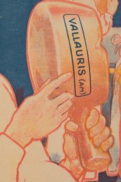 Vavasseur, affiche vintage originale, cuisines culinaire de Vallauris 1920