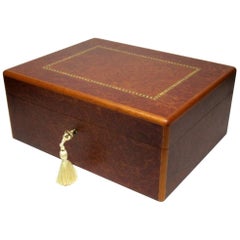 Vavona Burl Wood Handmade Irish Jewelry Casket Box by Manning of Ireland New