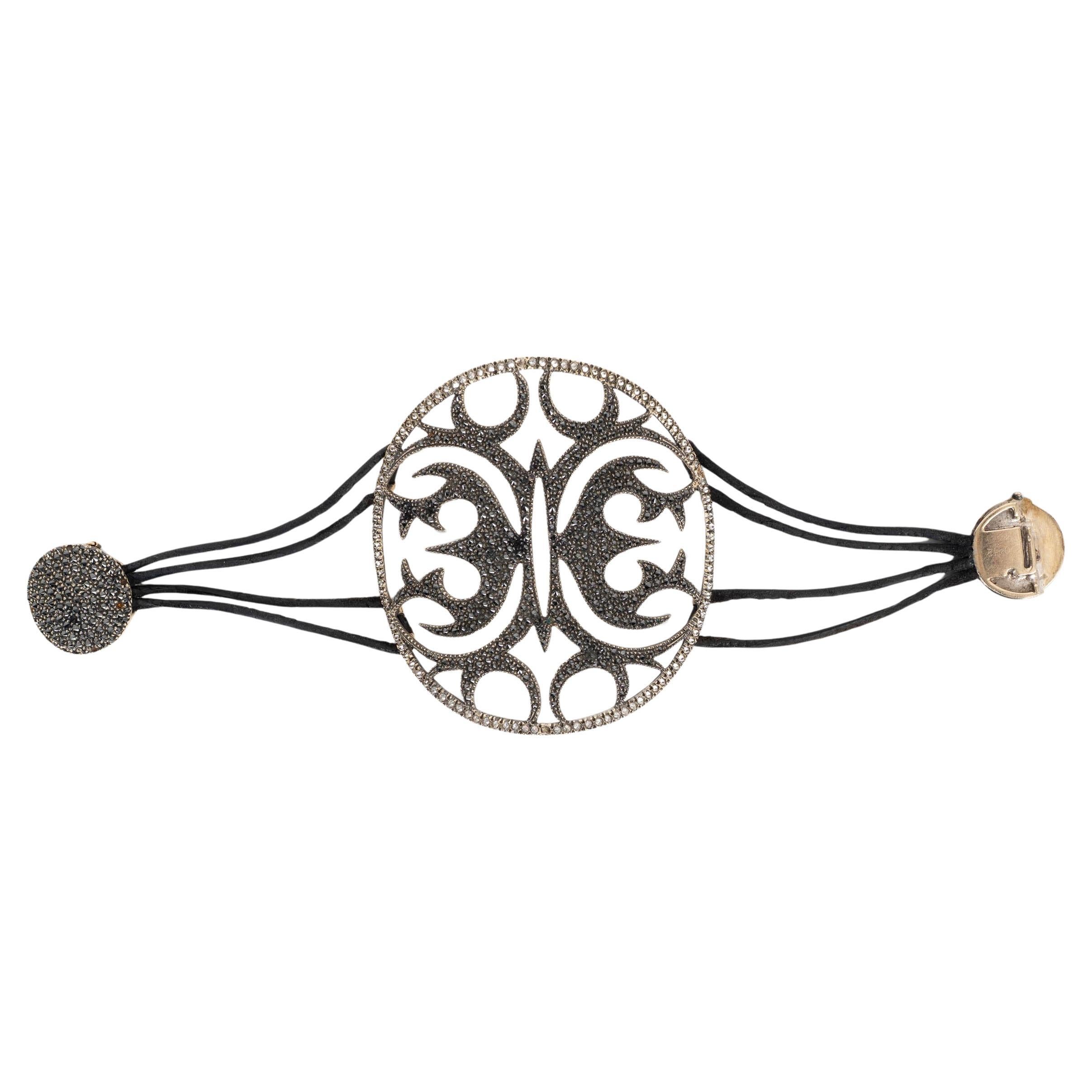 VBH Bracelet en or blanc 18k & DIAMANT TATTOO en vente
