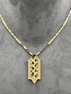 VCA 1960's Pery et Fils 18k gold and diamond pendant