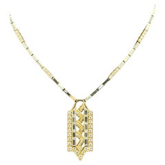 Pendentif Pery et Fils des années 1960 en or 18 carats et diamants