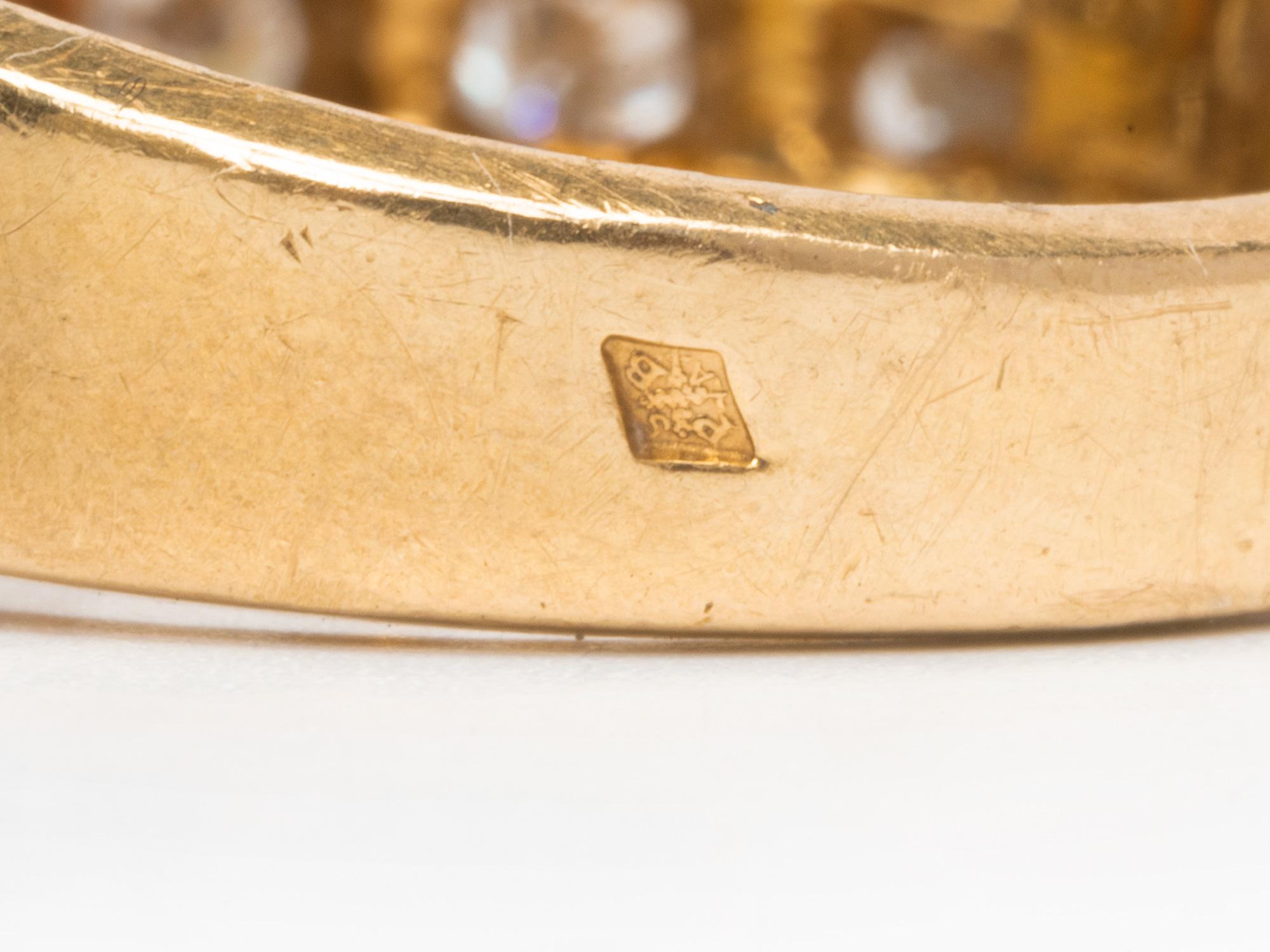 AVC  Anillo de diamantes Four Row en venta 2