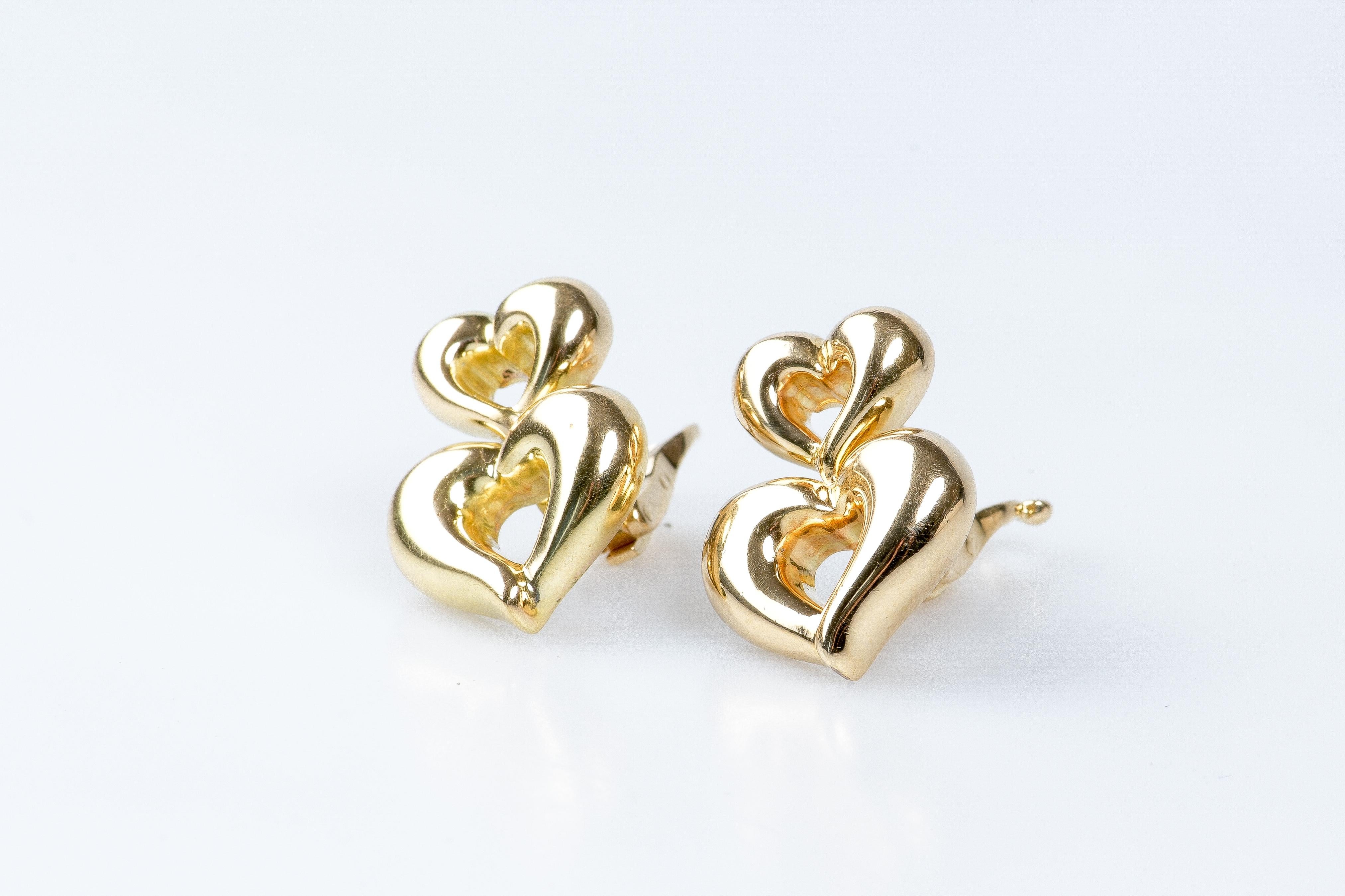 vca gold earrings