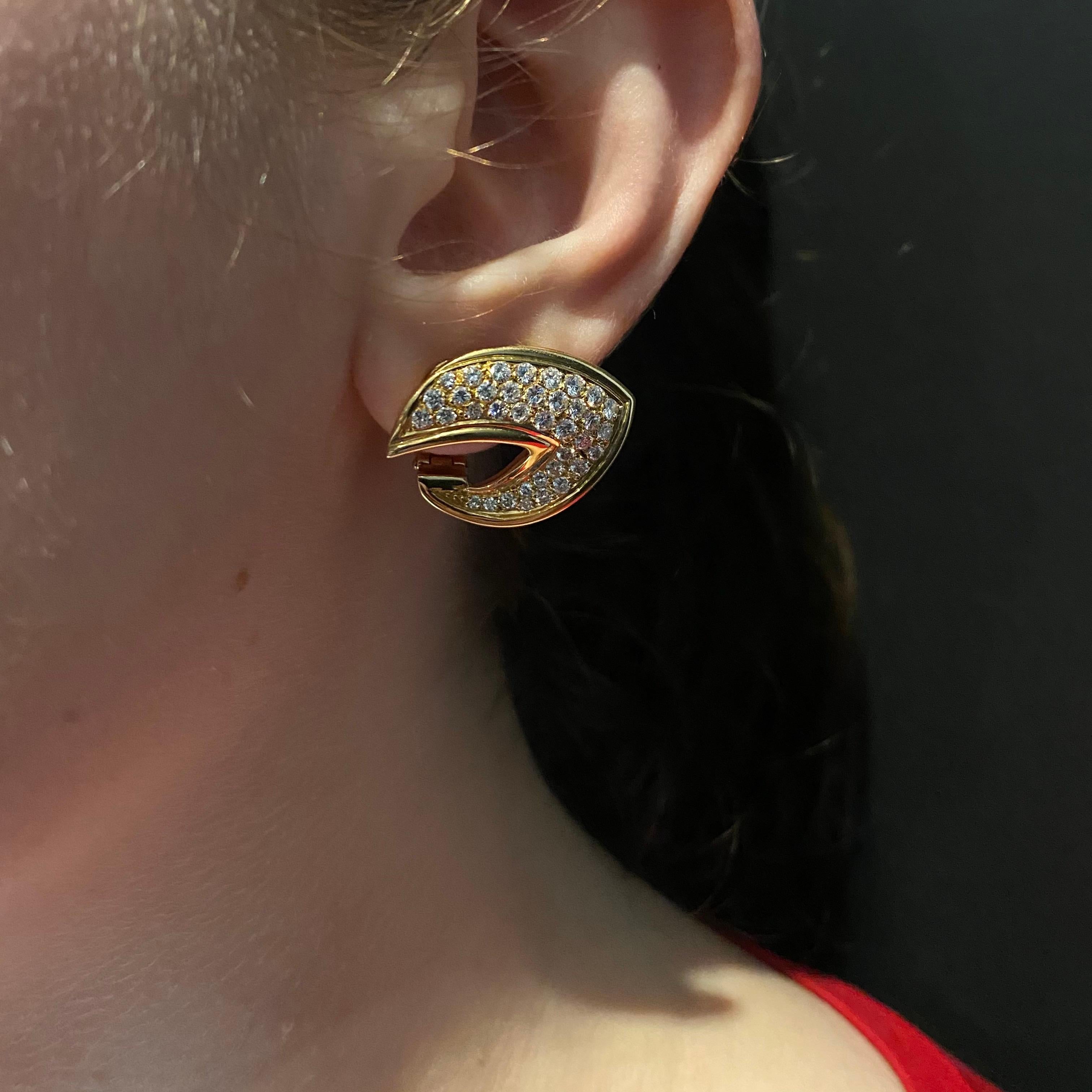 vca earrings gold