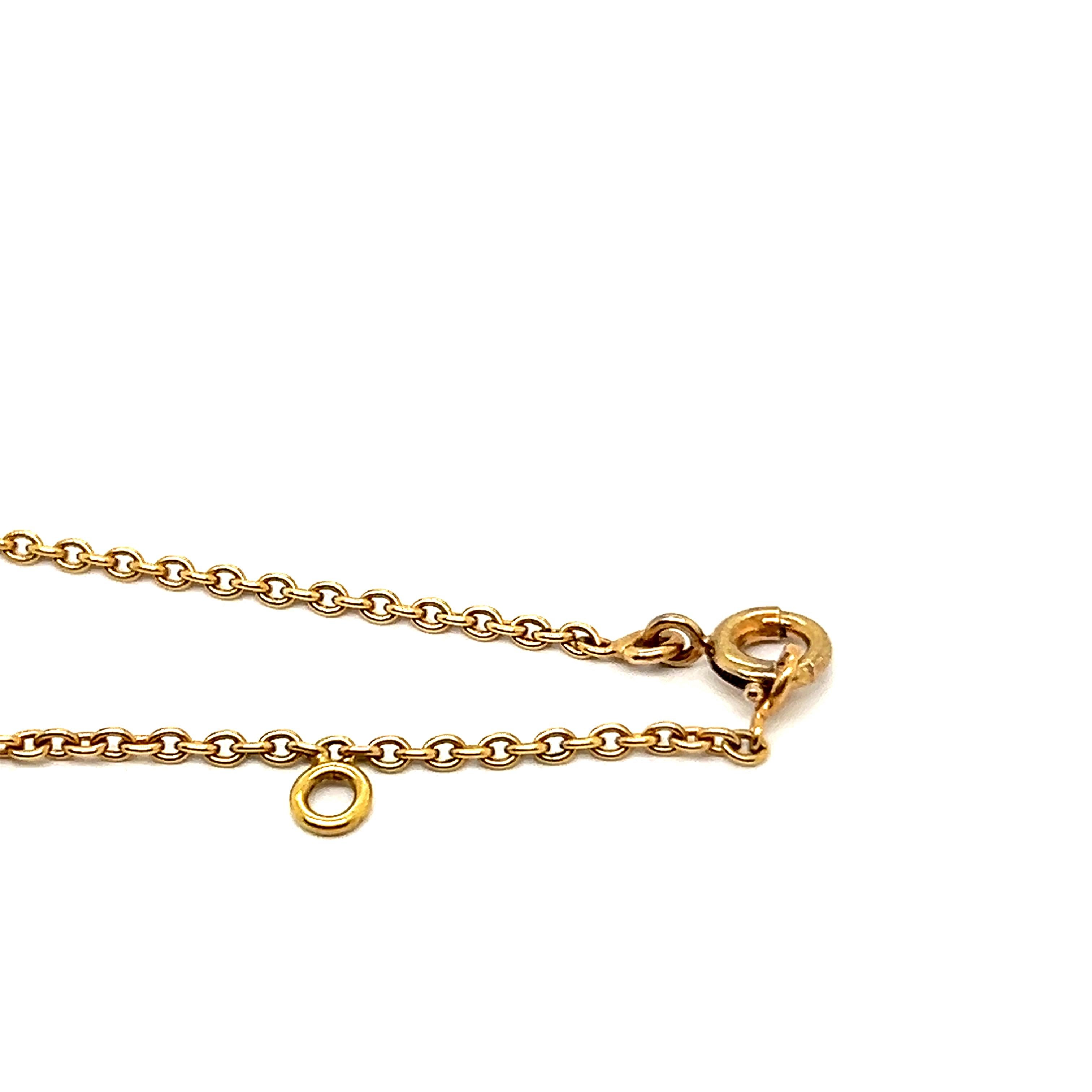 VCA Vintage Alhambra Pendant Necklace with Diamonds & Lapis Lazuli in 18K Gold 6