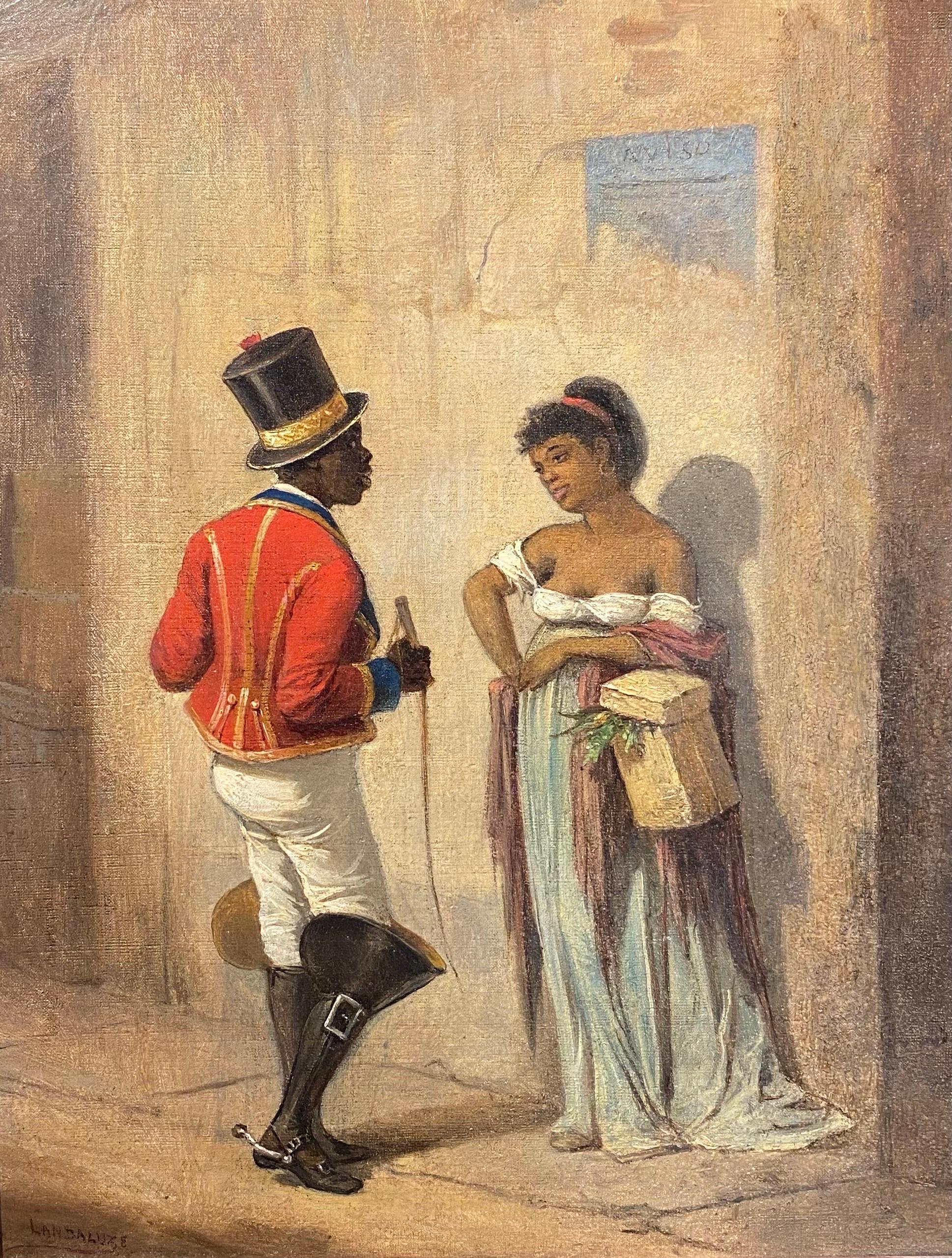 Romance in Havana - Painting by Víctor Patricio Landaluze 