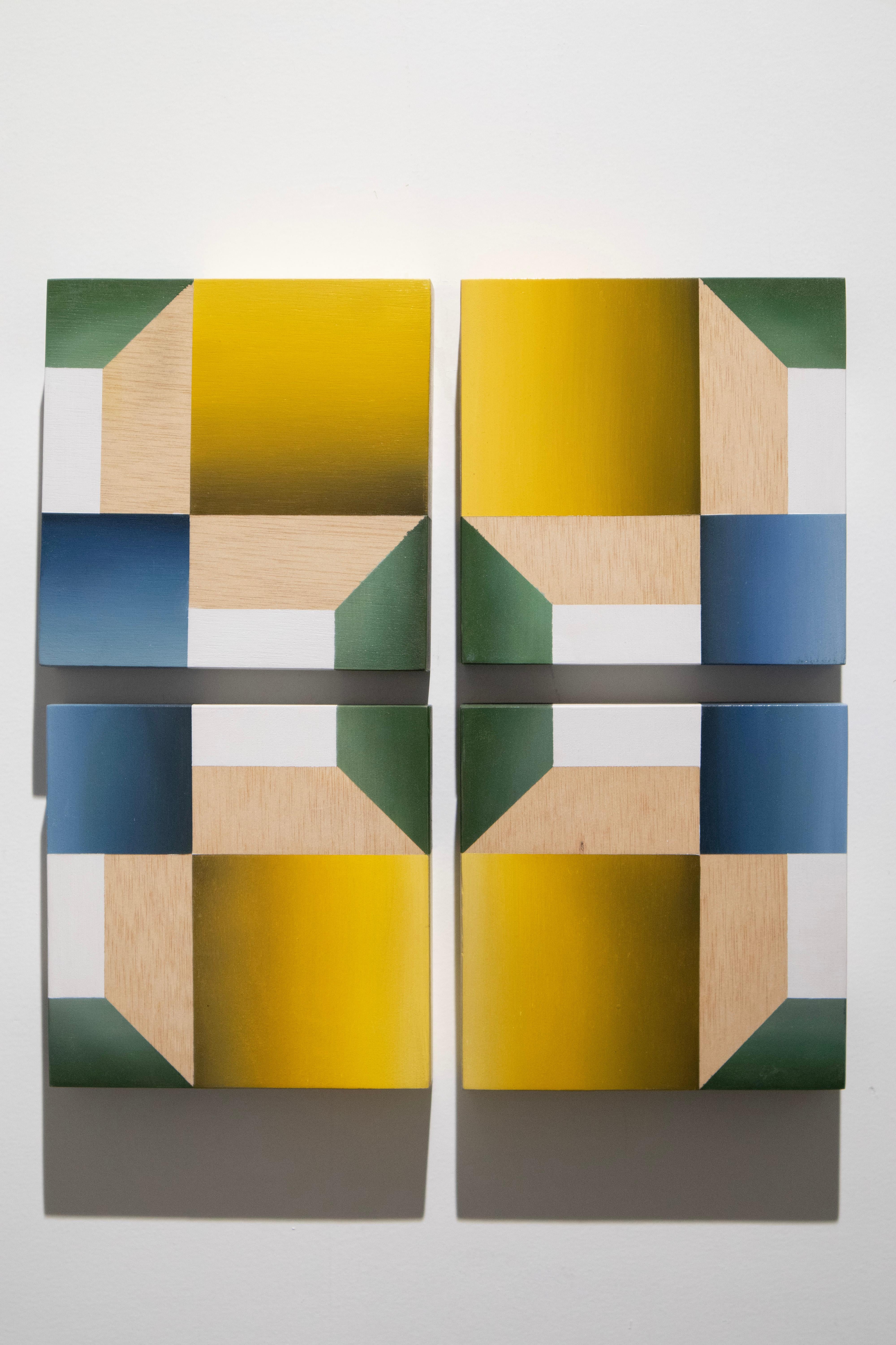 Geometric-Kaleidoscopic 1 - 21e siècle, peinture à l'huile, abstraction géométrique - Painting de Víctor Pérez-Porro
