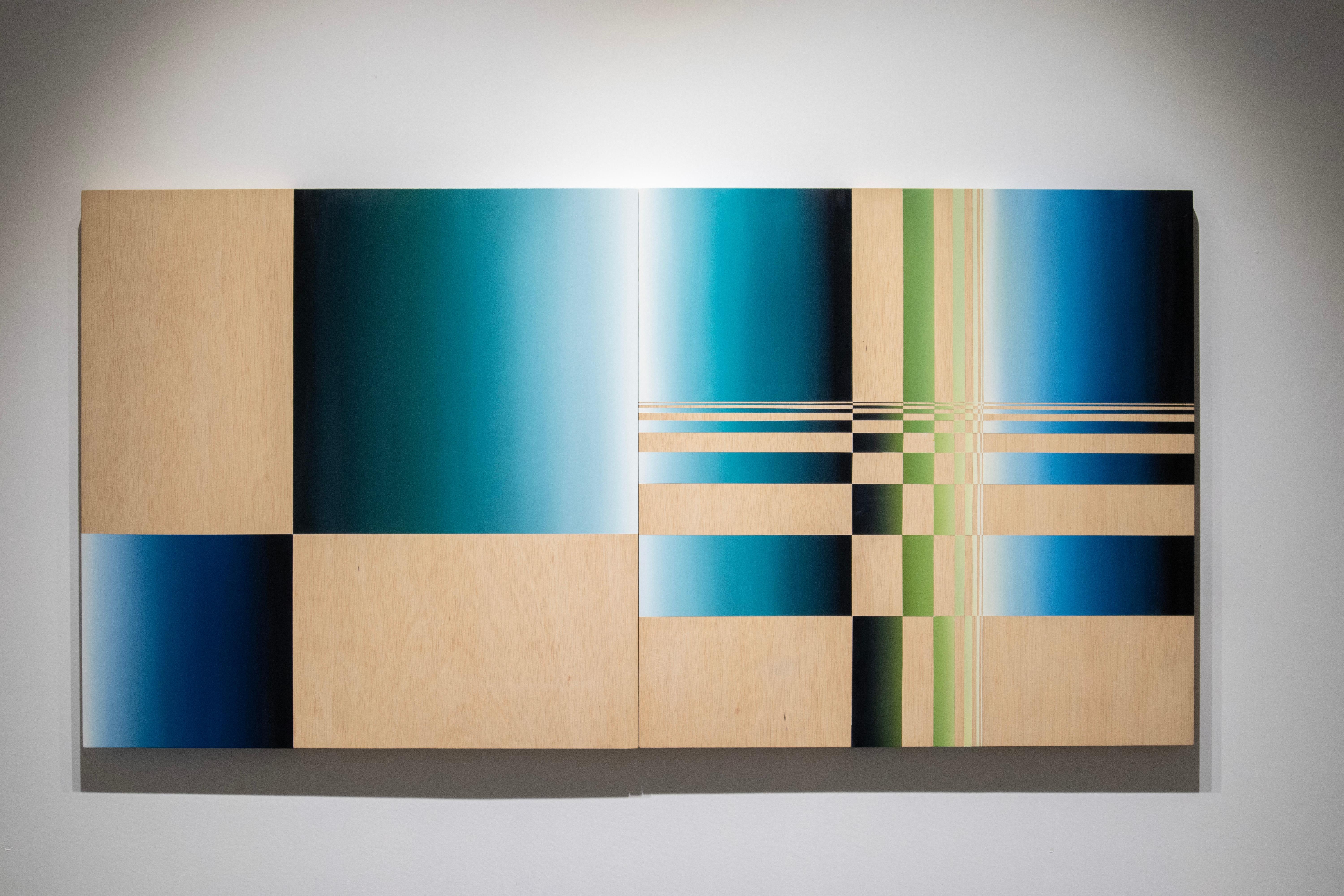 Abstract Painting Víctor Pérez-Porro - Light and Shade SW9- 21st Century, peinture à l'huile, abstraction géométrique