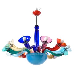 Ve-Art Grande lampadario in vetro di Murano stile Memphis di Orni Halloween, Model No.