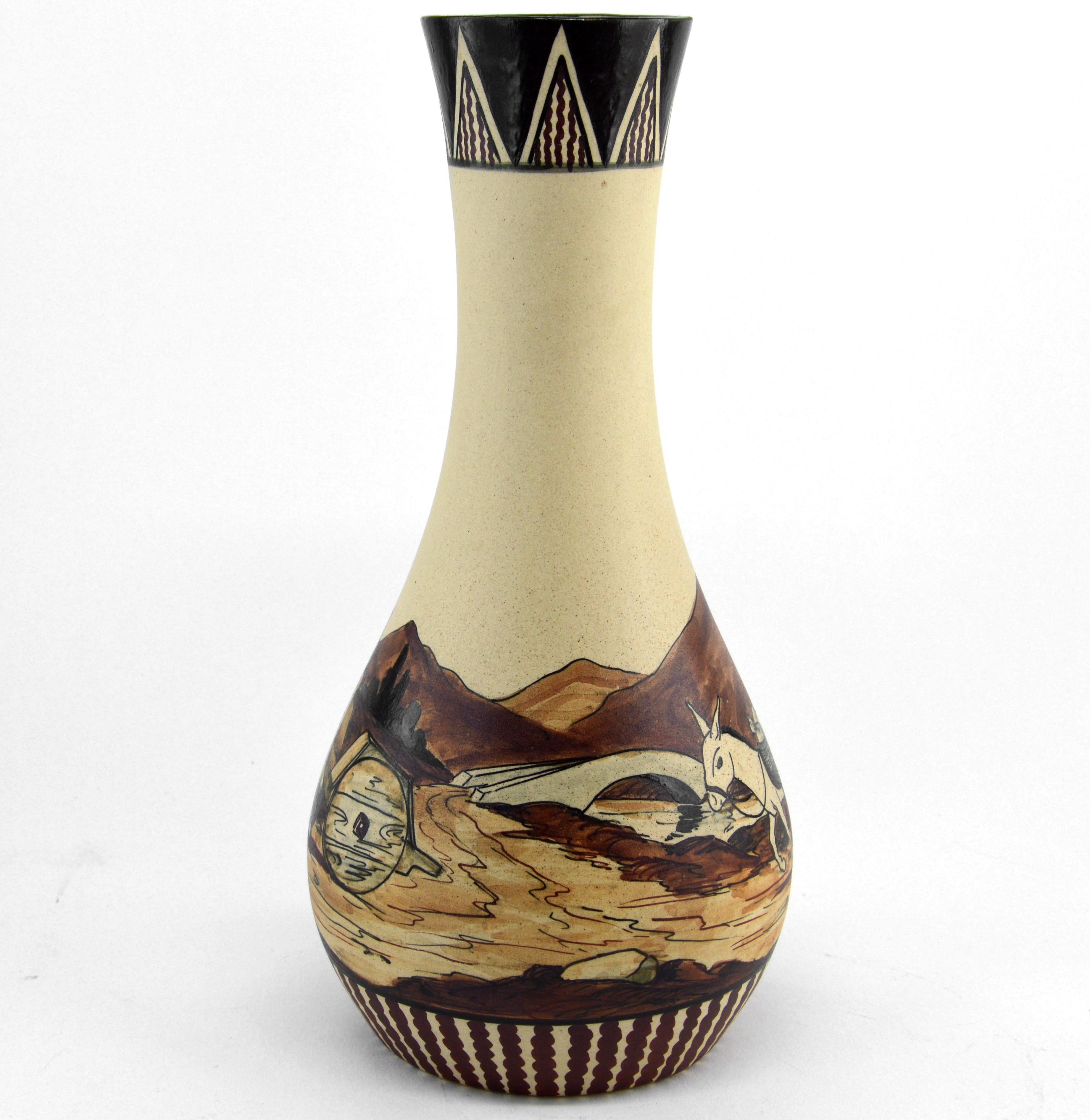 Ve Ciboure Pair of Vases by Richard Le Corrone, Late 1940s In Excellent Condition In Saint-Amans-des-Cots, FR