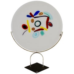 Großer VeArt-Plattenteller von Bruno Gambone, Venedig, um 1988
