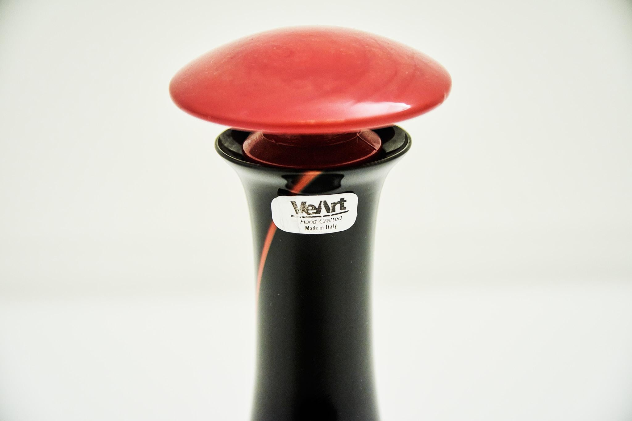 VeArt Murano Flasche (Ende des 20. Jahrhunderts) im Angebot