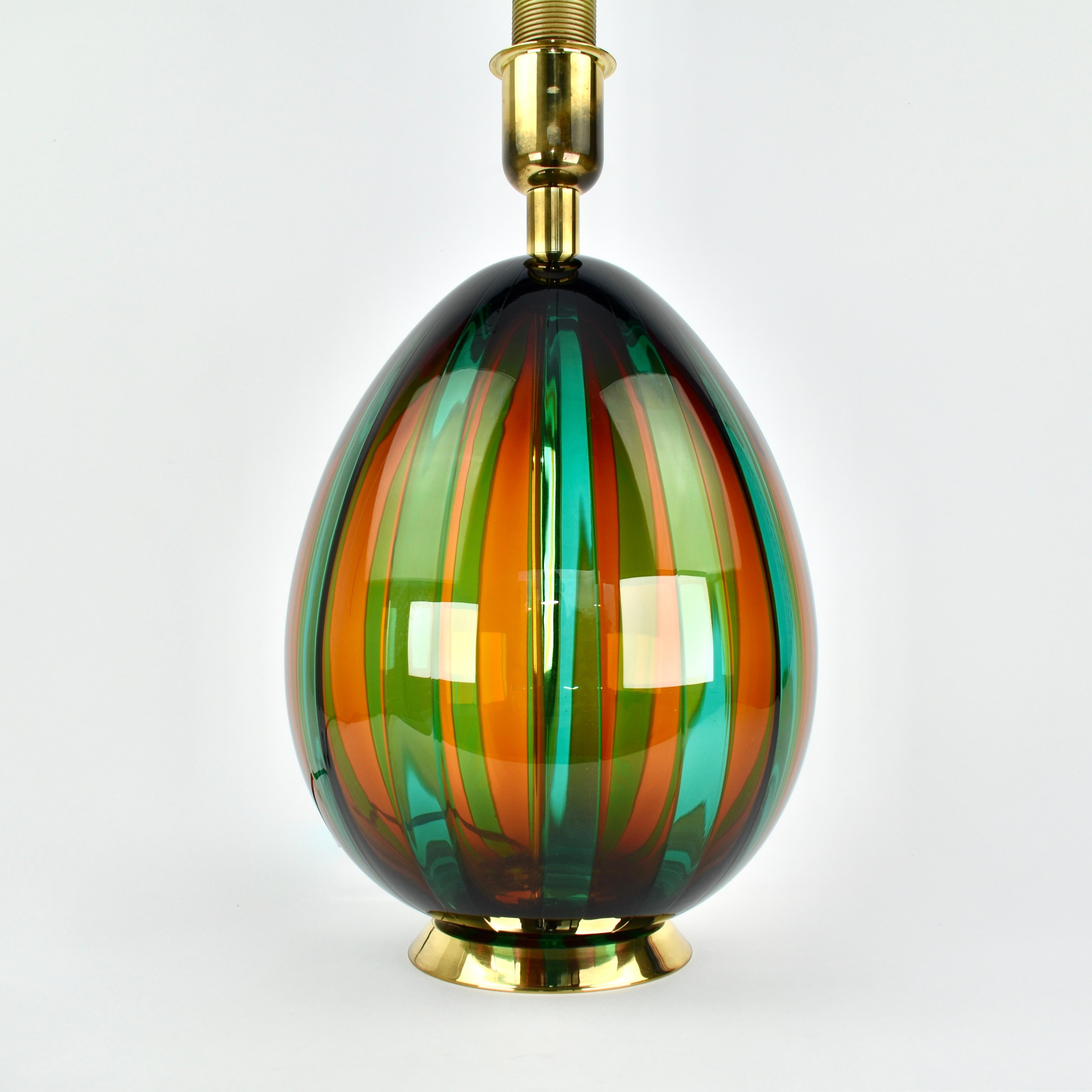VeArt Murano Vintage Glass Table Lamp In Good Condition For Sale In AMSTERDAM, NL