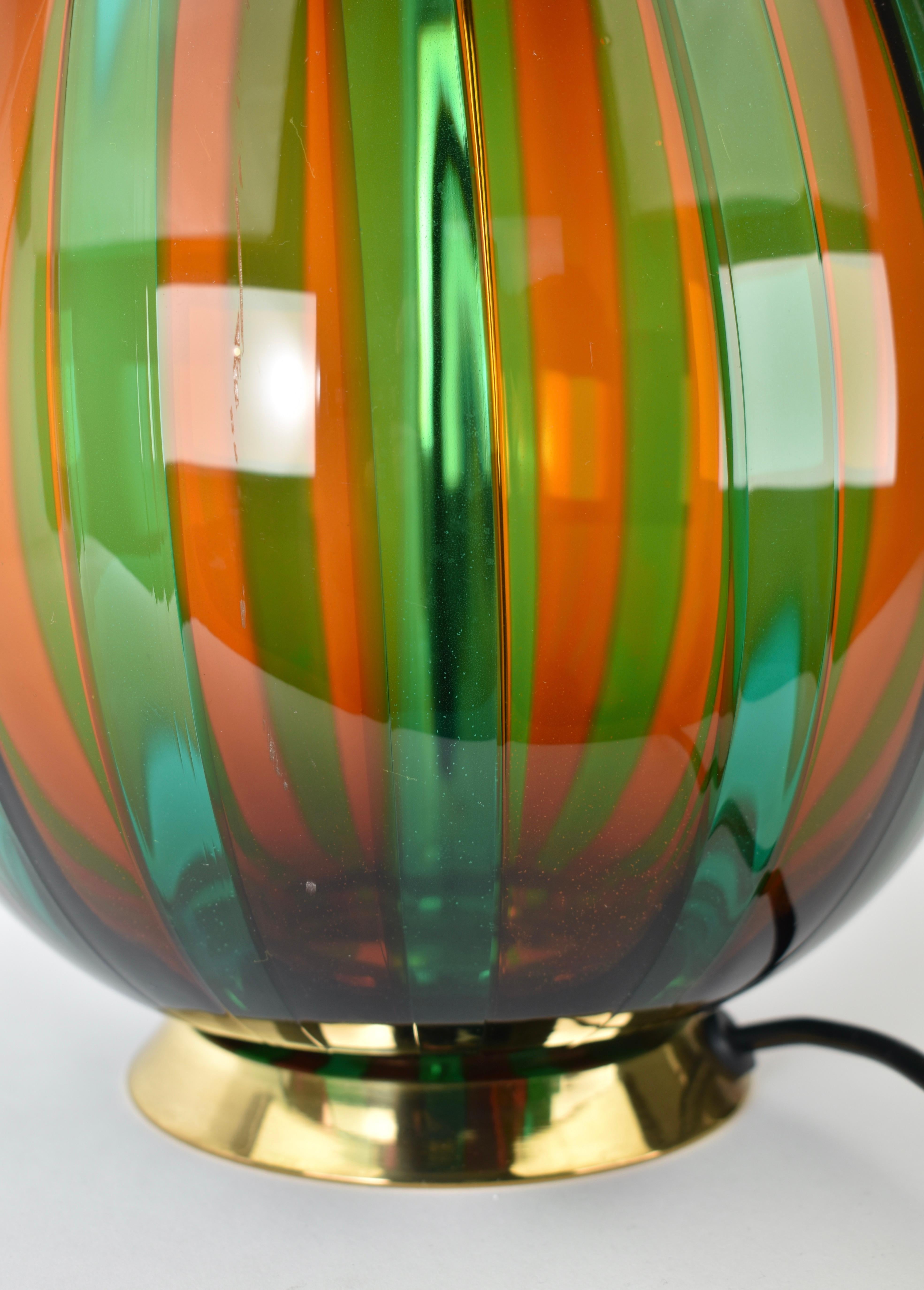 VeArt Murano Vintage Glass Table Lamp For Sale 2