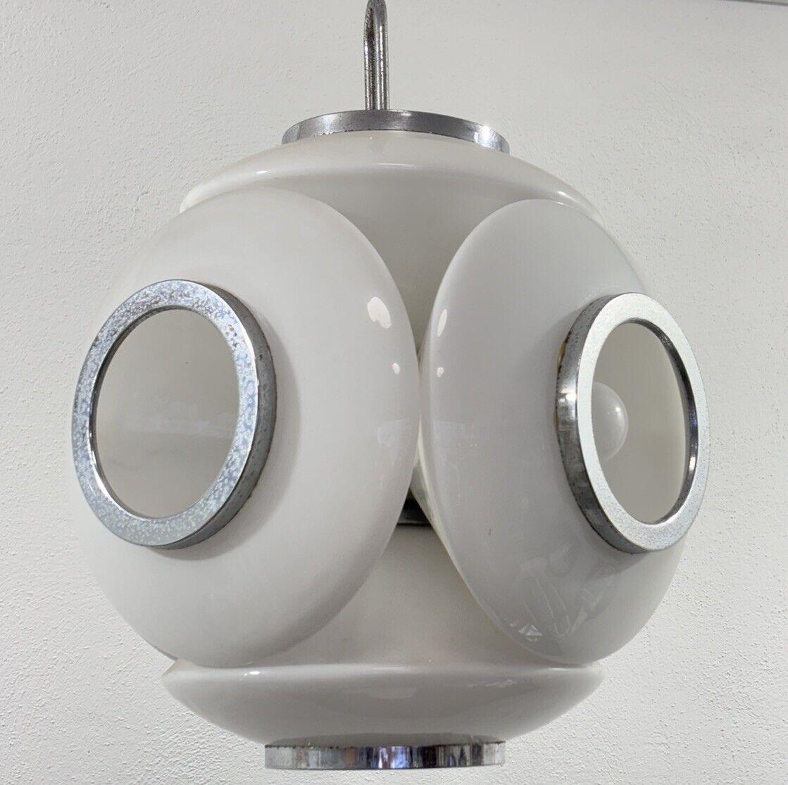 Italian VeArt Space Age Globe Lampadario Design Modernariato anni '70 in vendita
