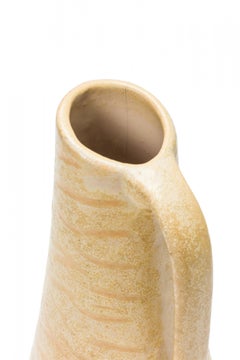 VEB Gräfenroda West German Mid-Century 'Gera' Pattern Glazed Ceramic Pitcher