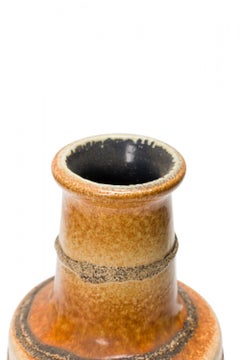 VEB Haldensleben Keramik East German Mid-Century Earthtone Glazed Ceramic Vase