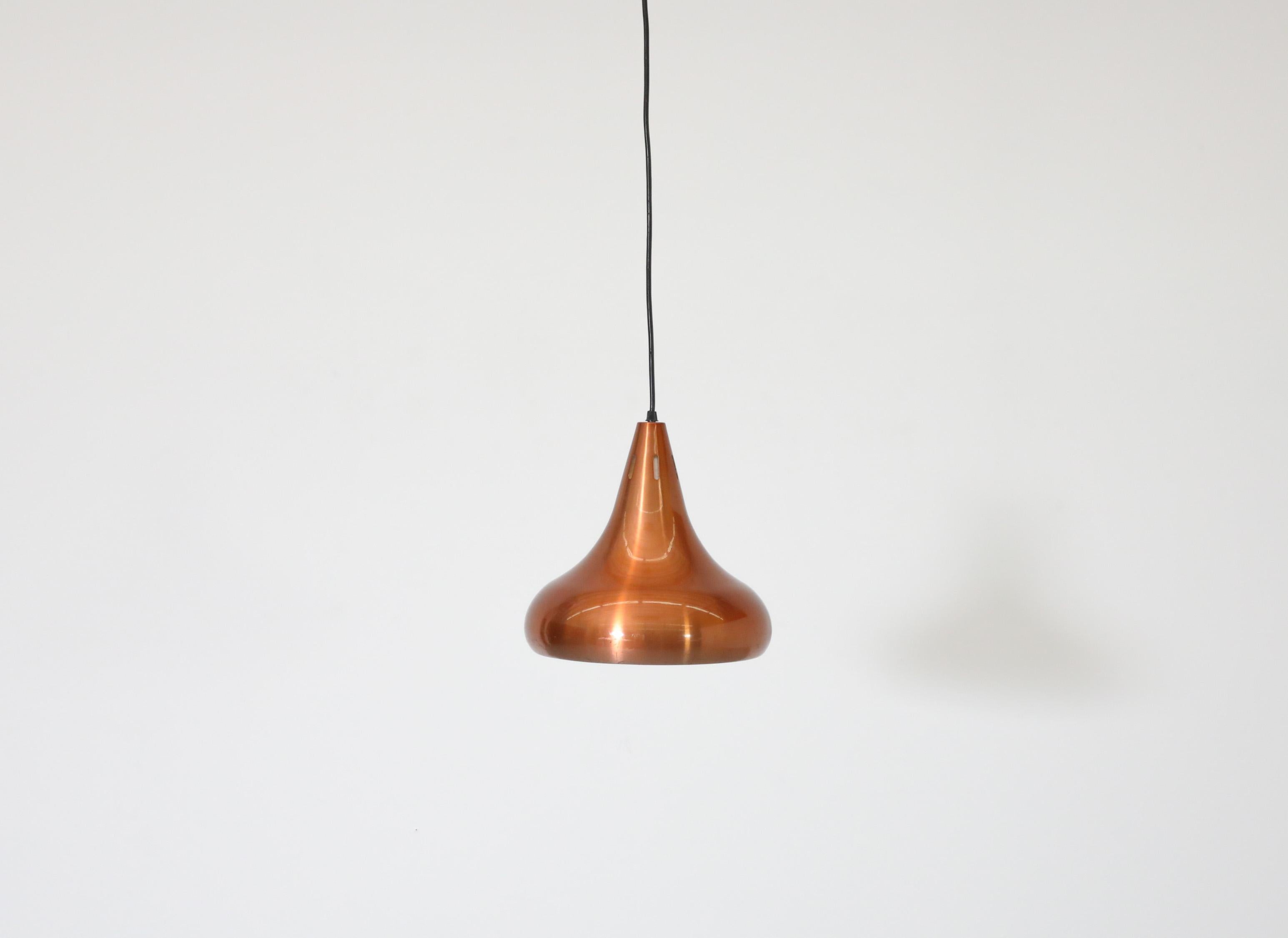 VEB Leuchtenbau  Copper Drop Pendant For Sale 4