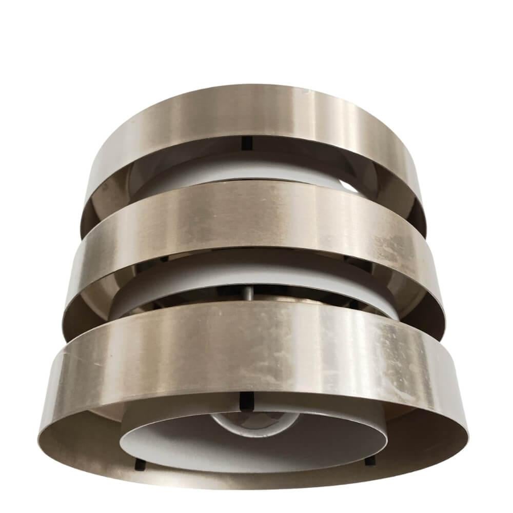 VEB Metalldrucker Halle - Metal Ceiling Lamp - 1970 - In Good Condition For Sale In Budapest, HU