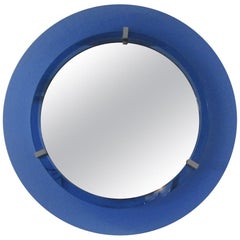 Veca Blue Mirror Midcentury