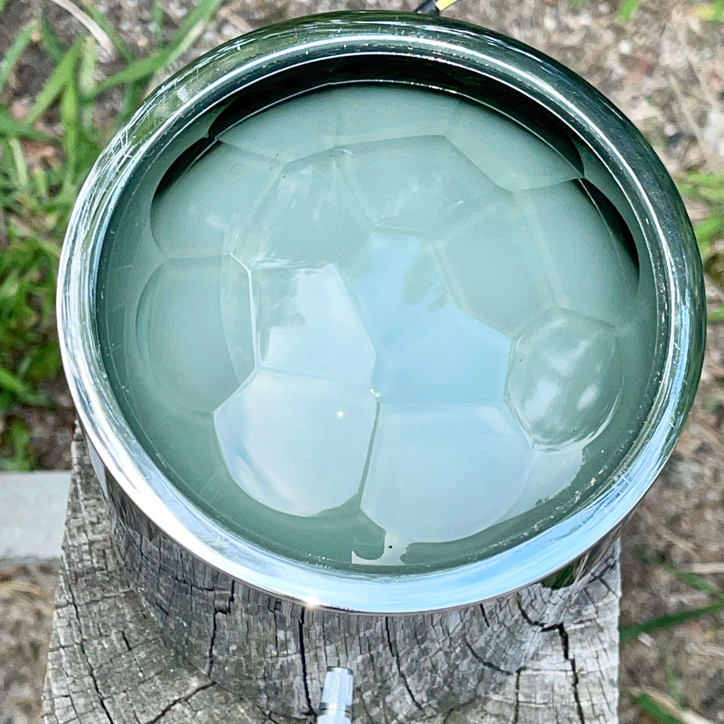 Veca Wand- oder Deckenleuchte aus optischem Glas und Chrom im Zustand „Gut“ im Angebot in Hanover, MA