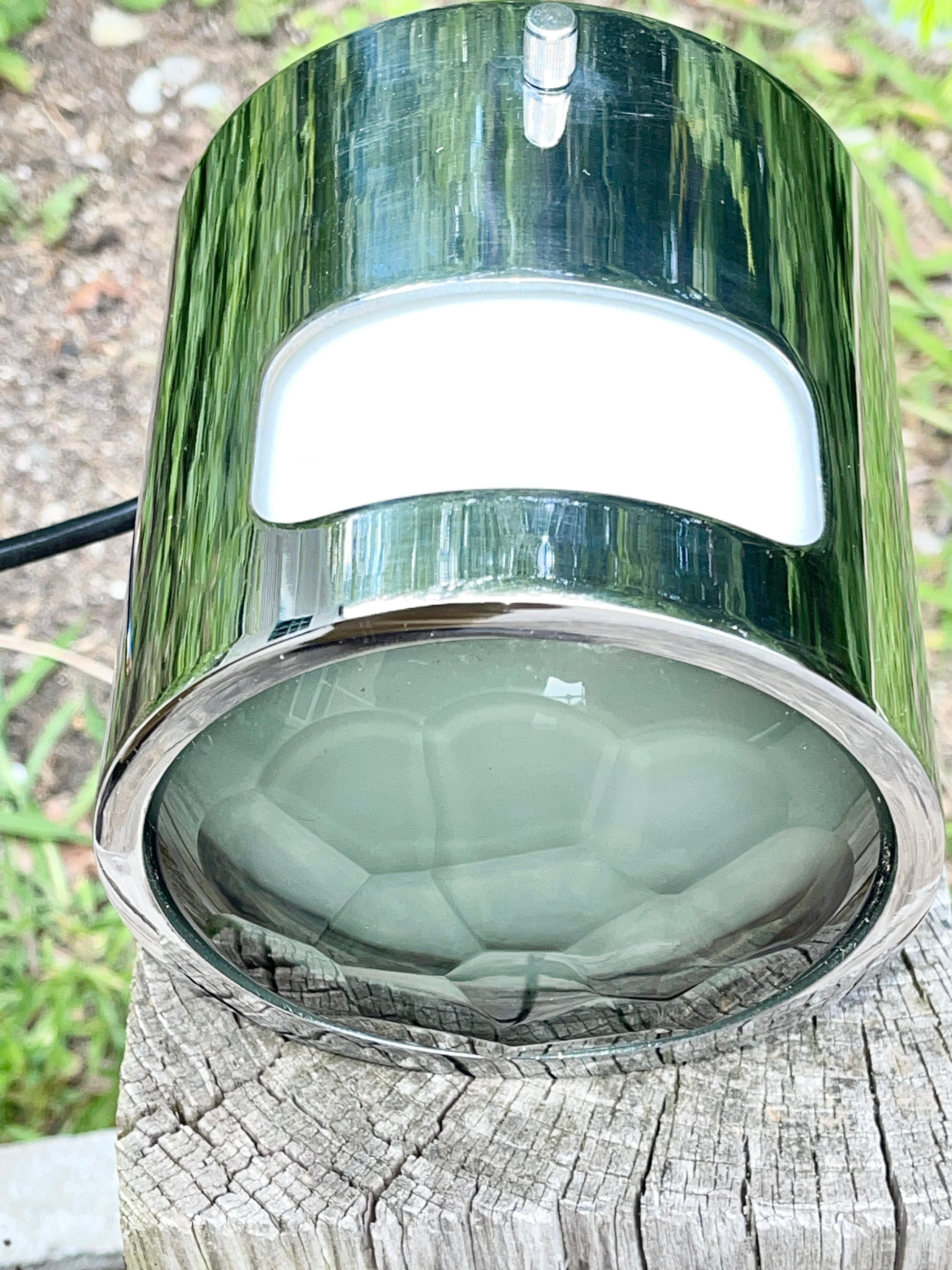 Veca Wand- oder Deckenleuchte aus optischem Glas und Chrom (Optisches Glas) im Angebot