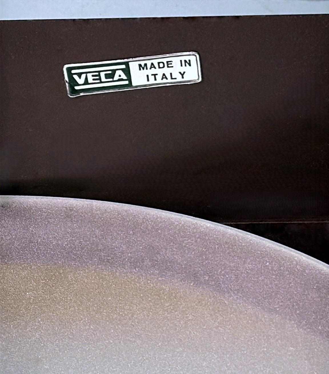 Veca for Fontana Arte  Italian Crystal, Glass and Metal Ceiling Light For Sale 10