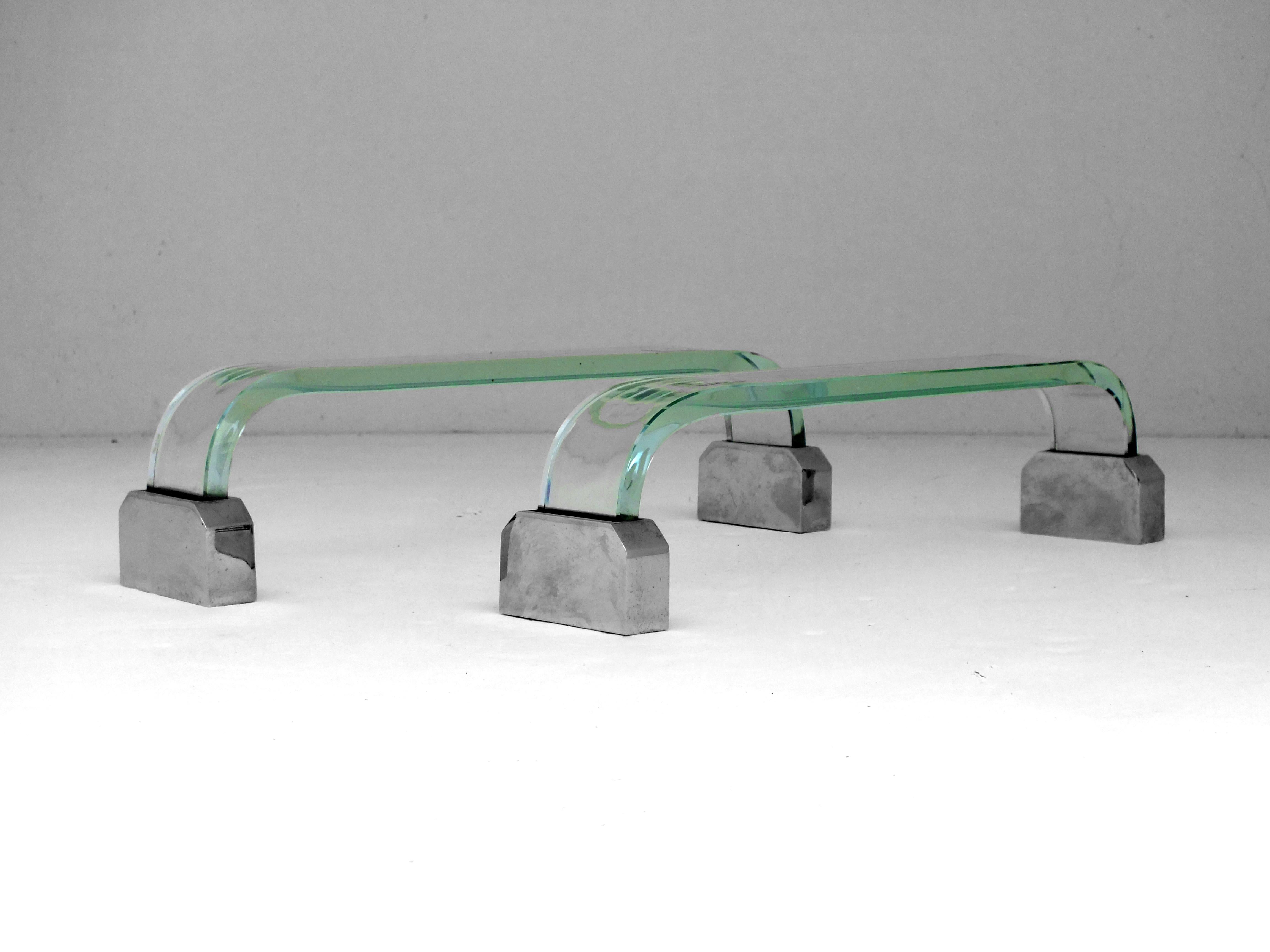Veca Italy product bathroom set in the years '70 in the manner of Fontana Arte For Sale 7