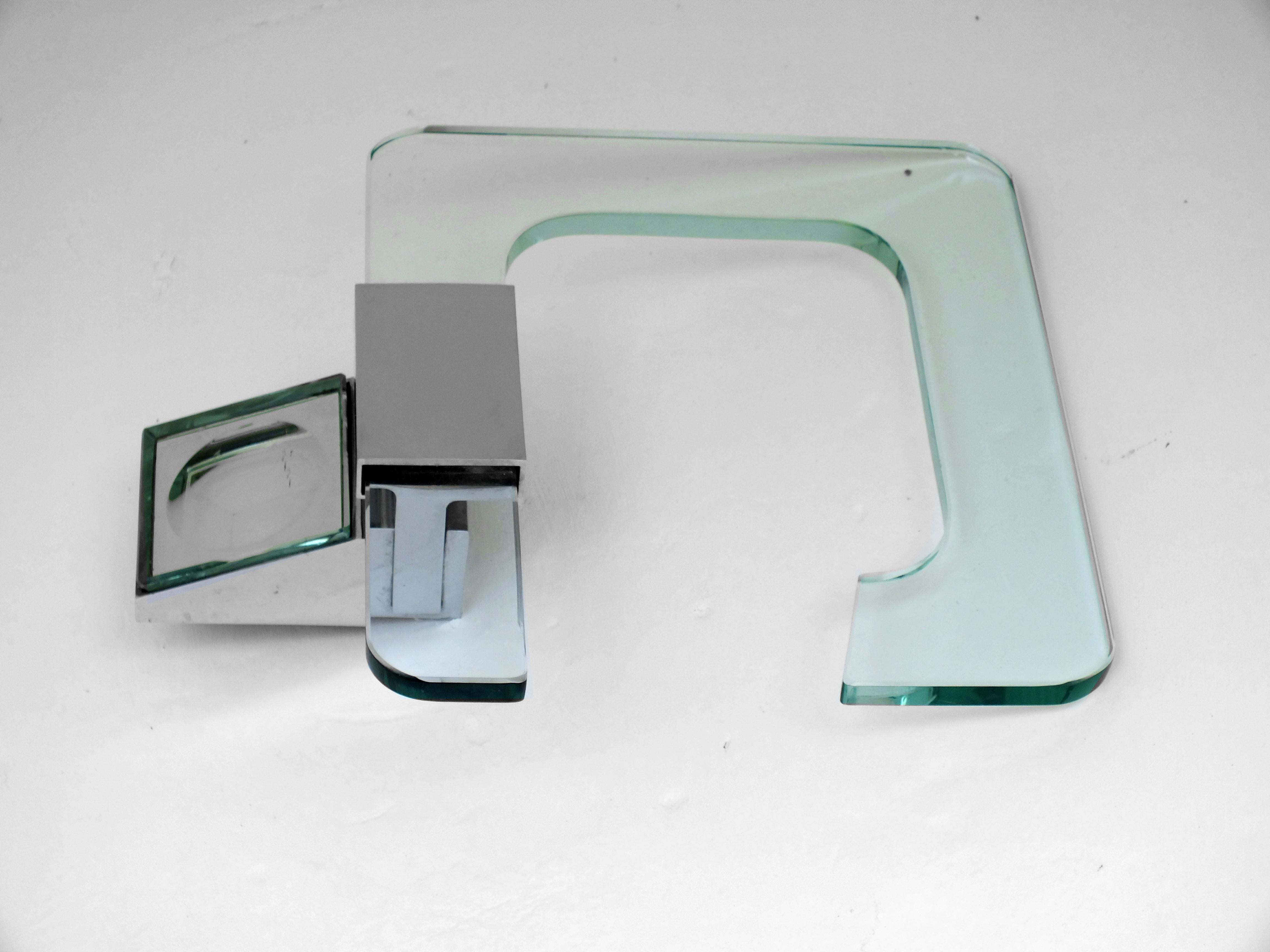 Mid-Century Modern Veca Italy product bathroom set in the years '70 in the manner of Fontana Arte For Sale
